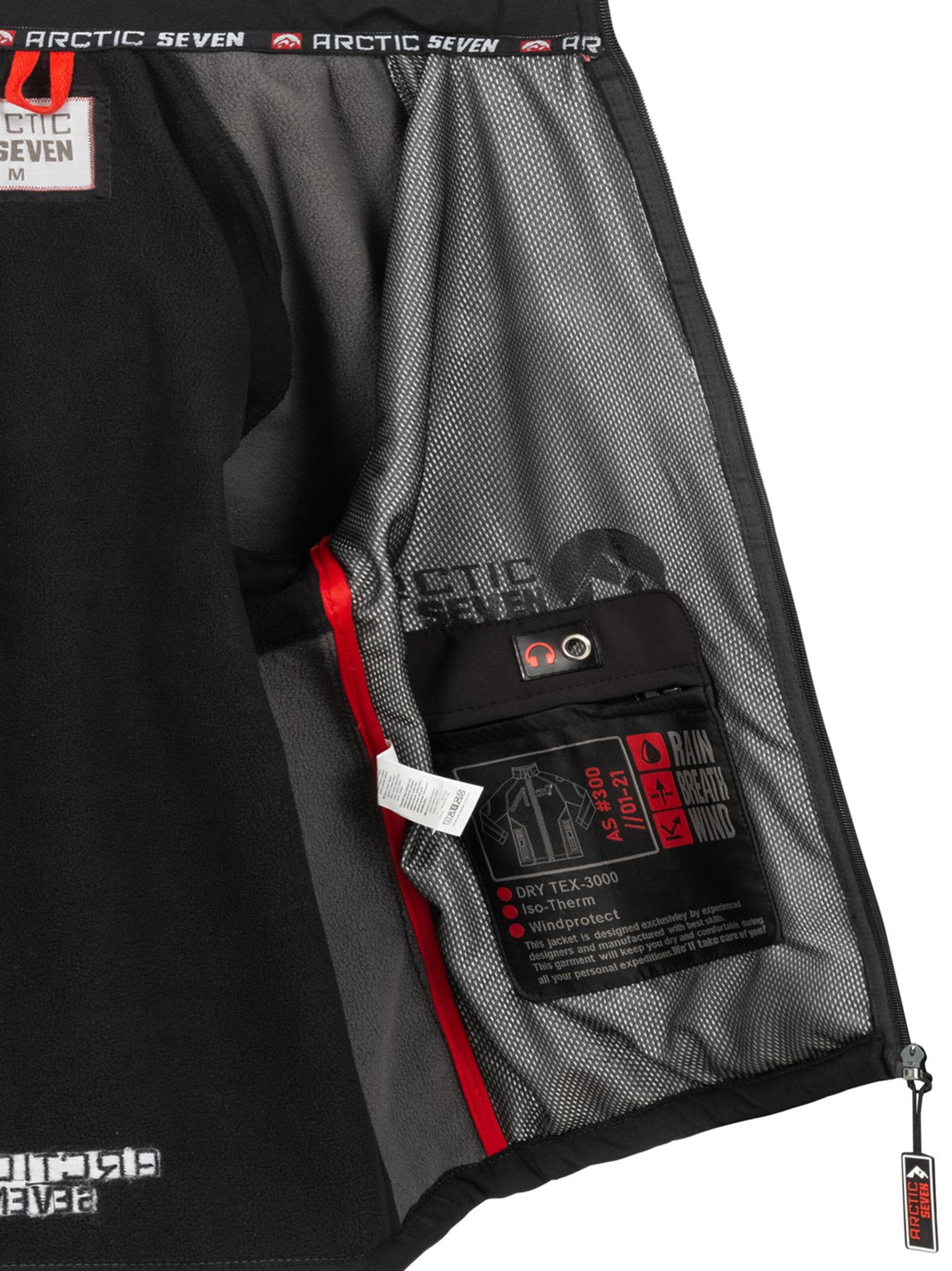 Arctic Seven Functionele jas in Zwart