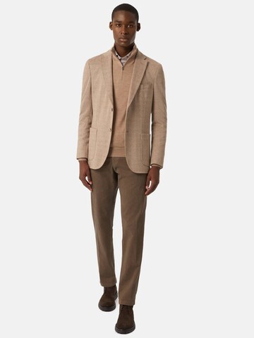 Boggi Milano Regular fit Blazer 'Jersey' in Beige