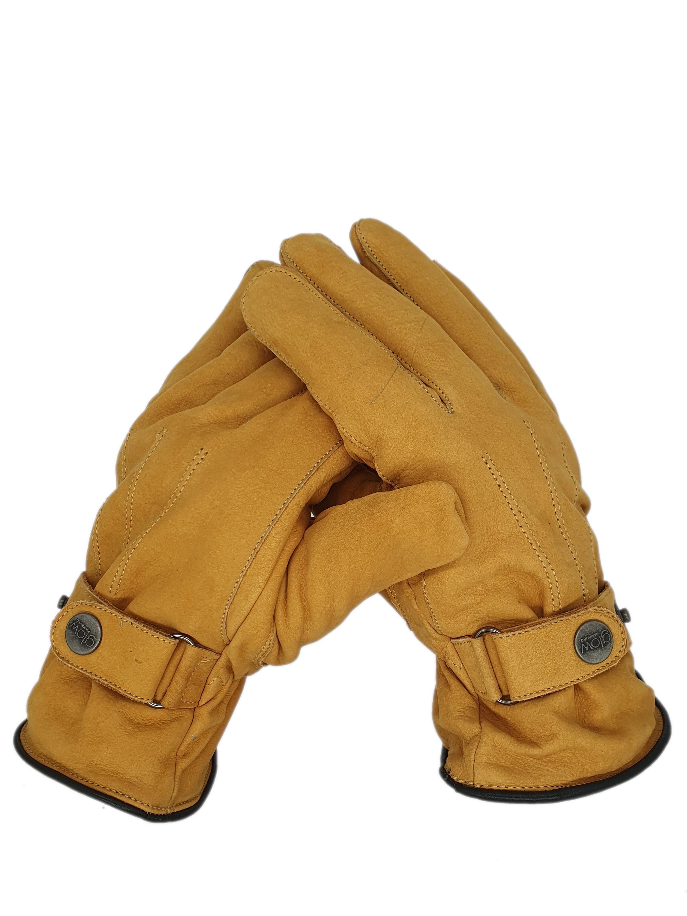 Glow Hamburg Full Finger Gloves 'FW02-06XX-1' in Brown: front