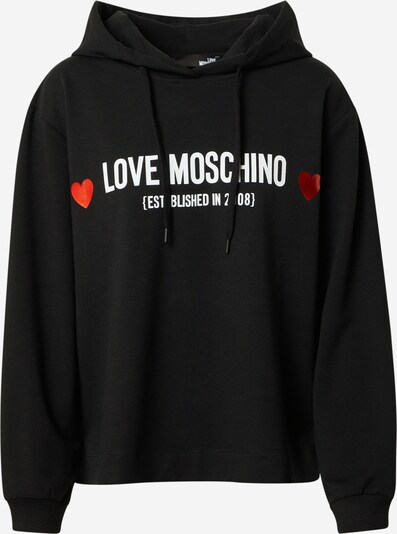 Love Moschino Sudadera en rojo / negro / blanco, Vista del producto