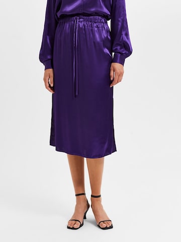 SELECTED FEMME Skirt in Purple: front