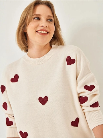 Bianco Lucci - Pullover oversized em bege