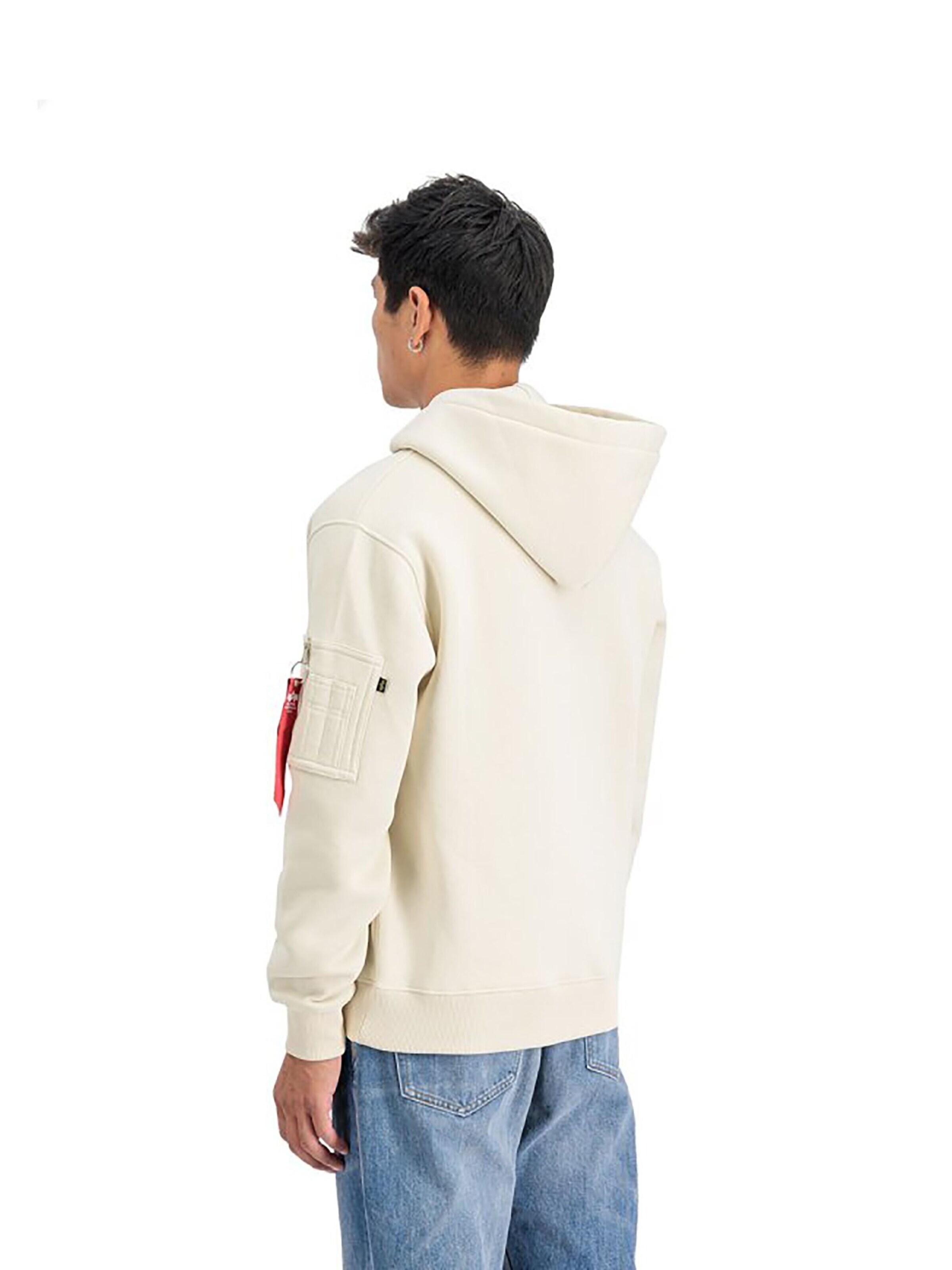 ALPHA INDUSTRIES Sweatshirt 'Alpha PP'‌‌‌‌‌‌‌ in Weiß