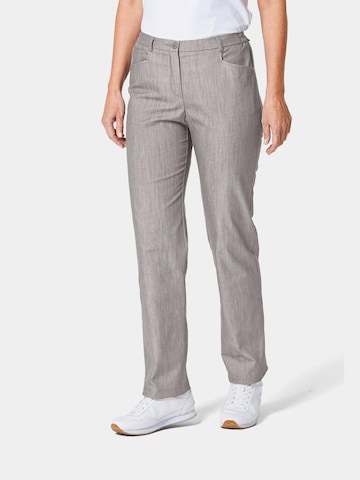 Goldner Regular Jeans 'Carla' in Grey: front
