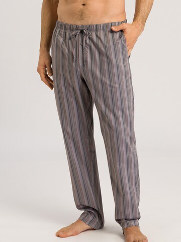 Hanro Pajama Pants ' Night & Day ' in Grey: front