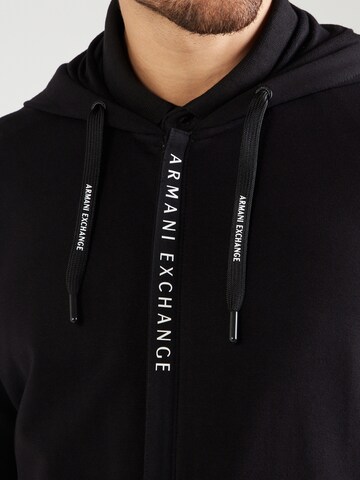 ARMANI EXCHANGE - Sudadera con cremallera en negro
