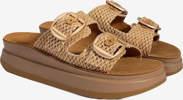 Desa Slipper 'Keilrutschen' in Beige: front