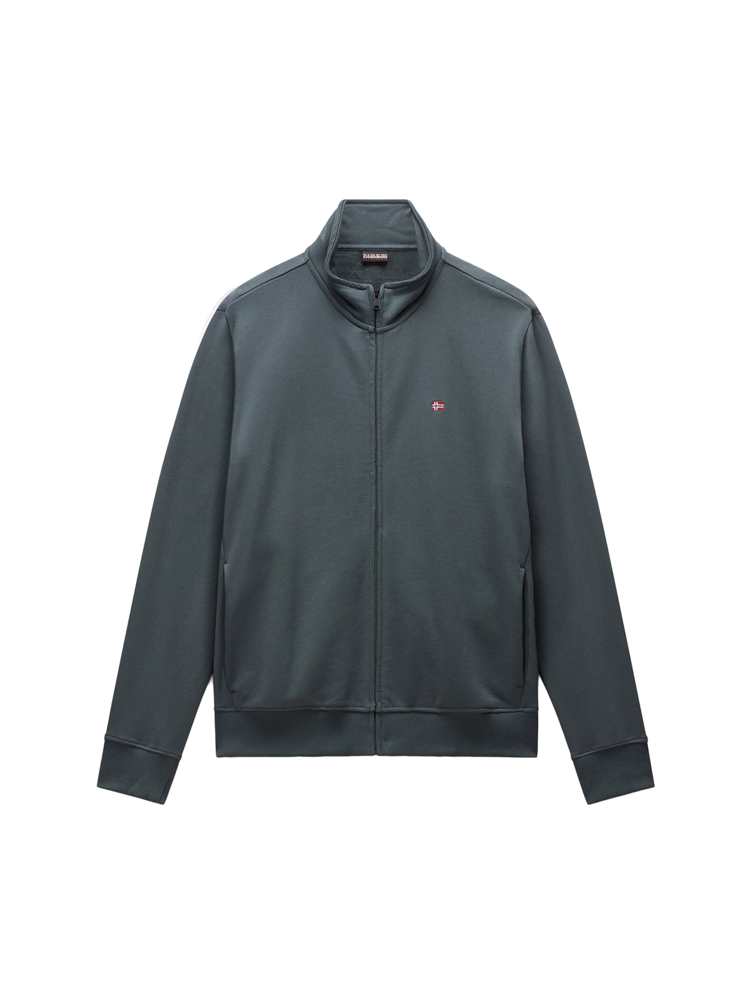 NAPAPIJRI Zip-Up Hoodie 'BALIS' in Green: front