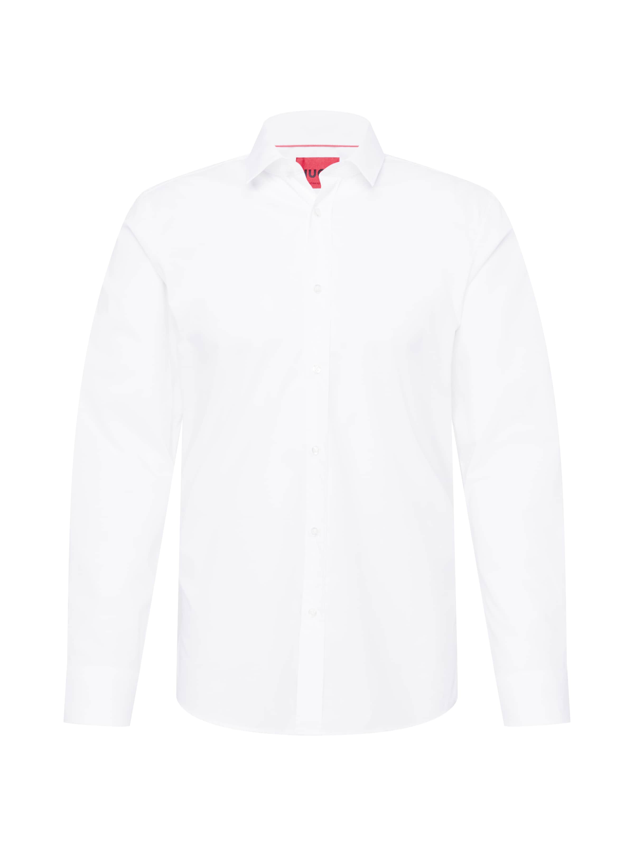 HUGO Slim fit Button Up Shirt 'Elisha' in White: front