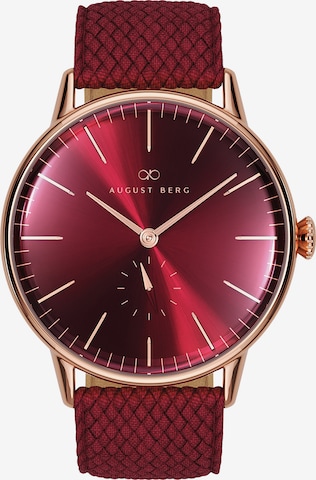 August Berg Uhr 'Serenity 40mm' in Rot: front