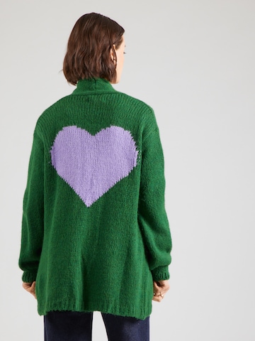 Cardigan 'Heart' miss goodlife en vert : devant