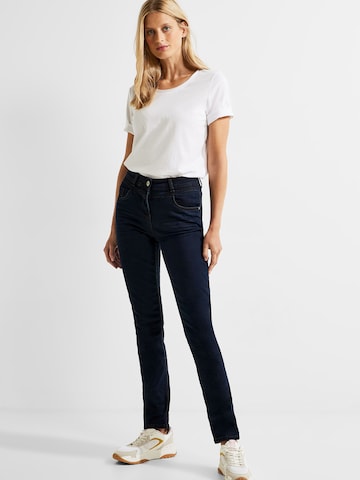 Coupe slim Jean 'Toronto' CECIL en bleu