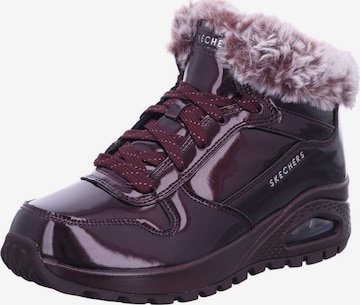 Boots 'Stiefel Damen 168126 BURG Kunststoff (Synthetik) in rot' di SKECHERS in rosso: frontale