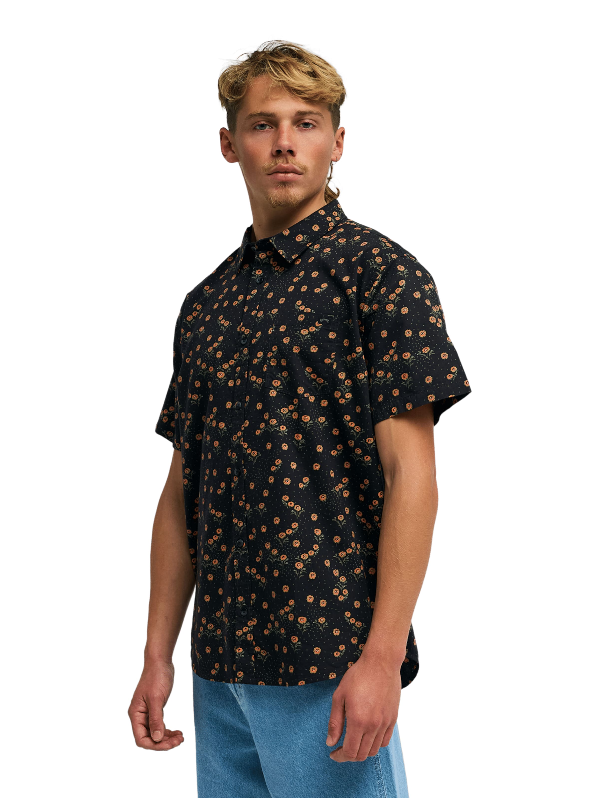 BILLABONG Regular Fit Hemd 'Sundays Mini' in Schwarz