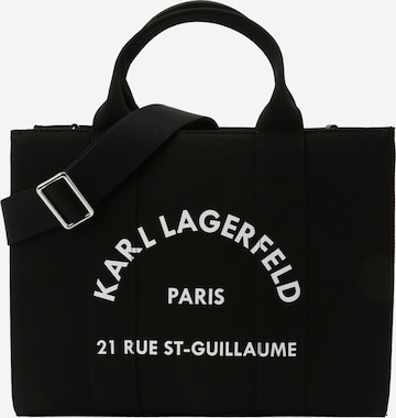 Borsa a mano di Karl Lagerfeld in nero: frontale