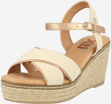 Xti Sandalen met riem in Beige: voorkant