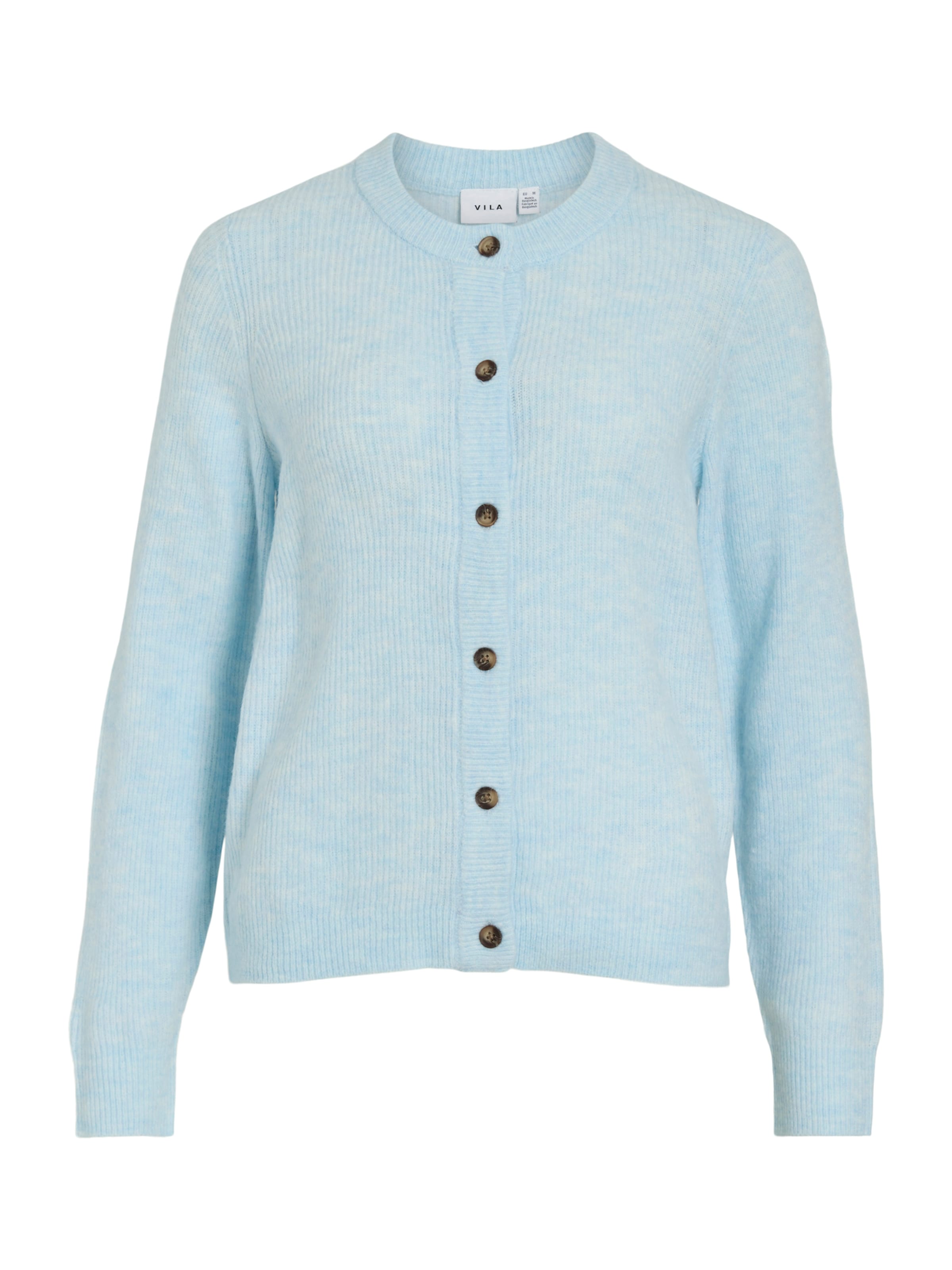 VILA Pletena jopa | modra barva: sprednja stran