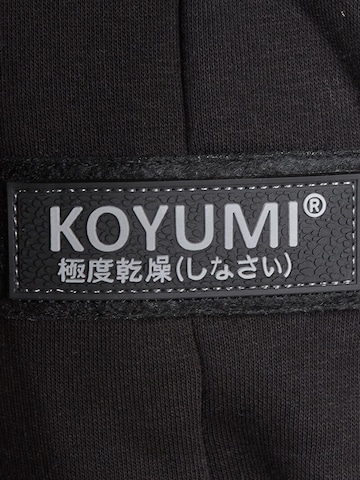Koyumi Sweatshirt 'Oversize Hoodie mit Zipper & Print – 3-Faden Stoff - Warm 'Yasin Says'' in Zwart