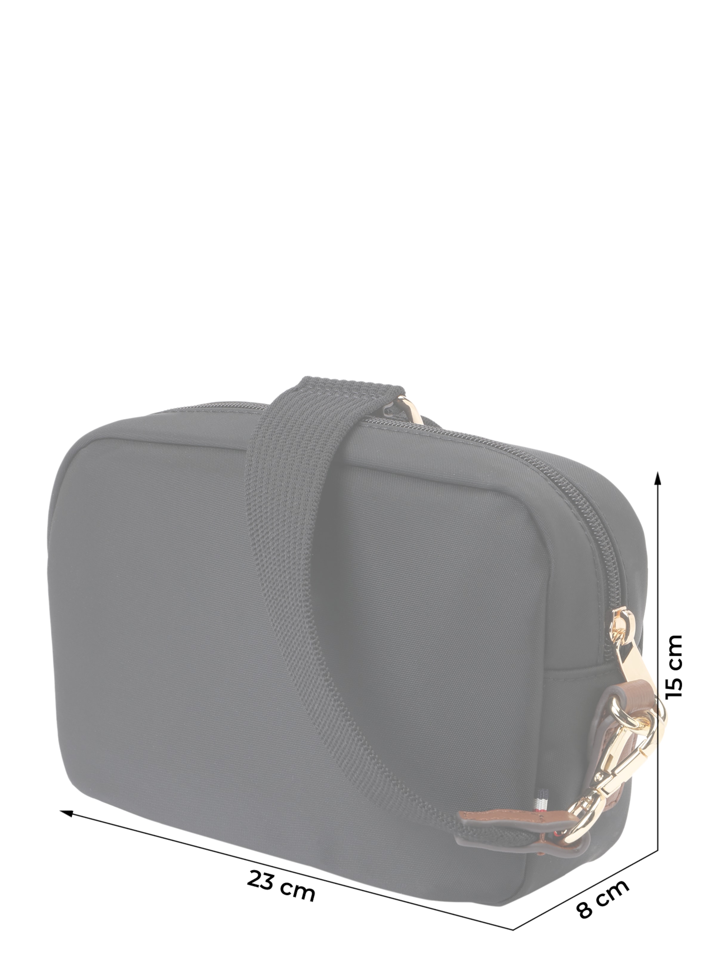 TOMMY HILFIGER Olkalaukku 'Popette' värissä musta