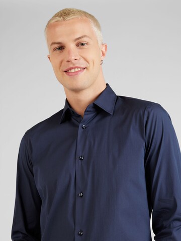 JOOP! Slim fit Button Up Shirt 'Pit' in Blue