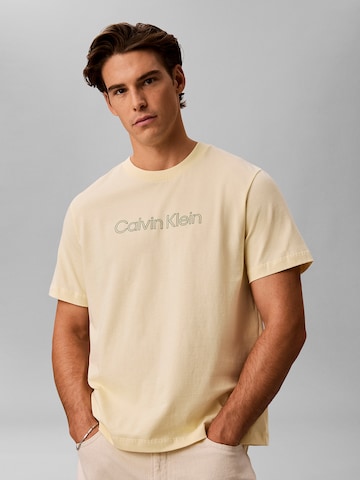 Calvin Klein Jeans Regular Shirt in Yellow: front