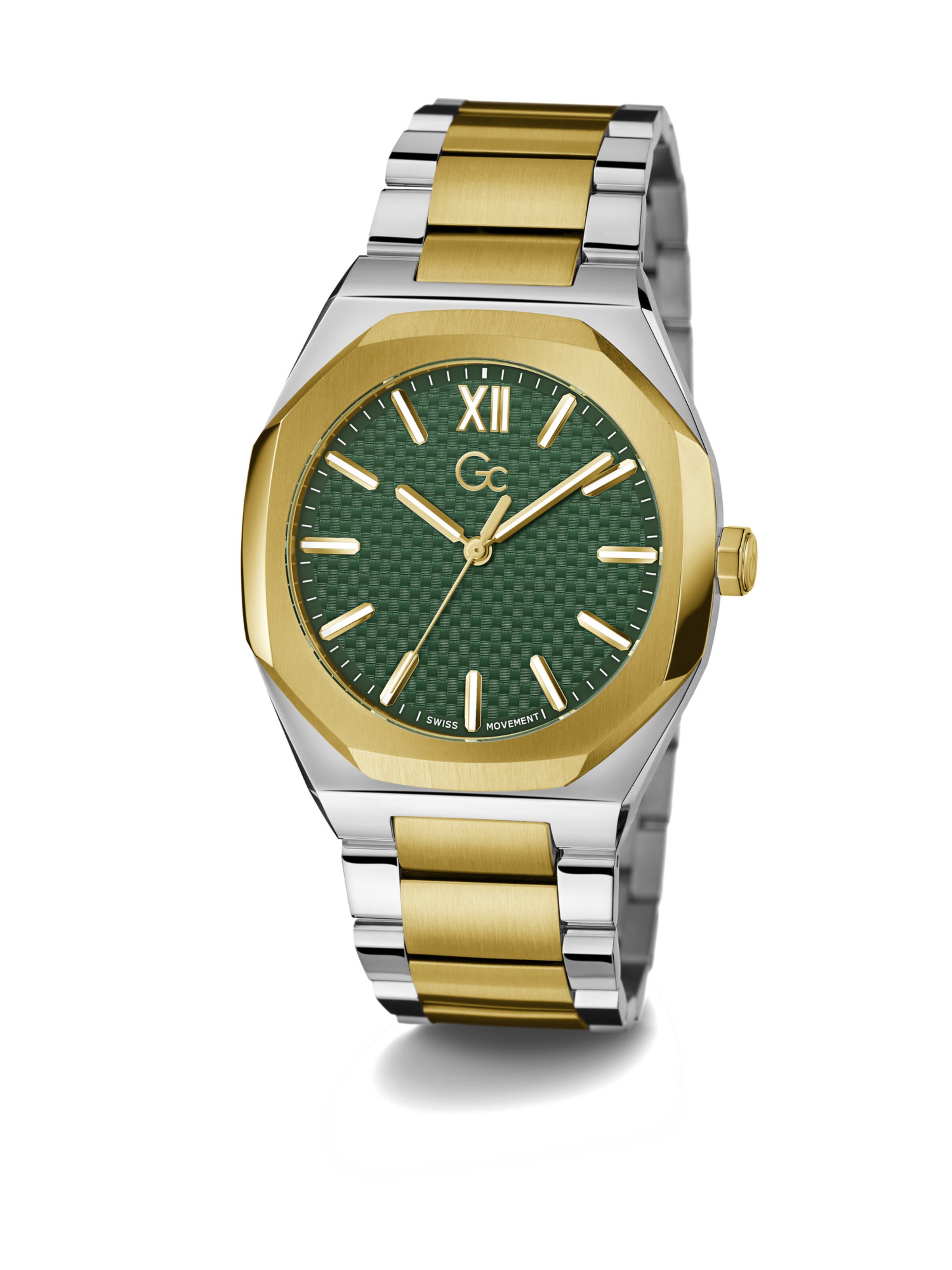 Gc Analoguhr 'Coussin Sleek' in Silber