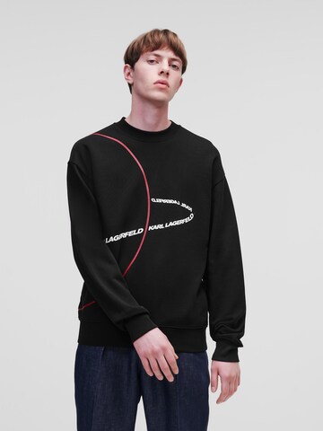 Karl Lagerfeld Sweatshirt in Schwarz: predná strana