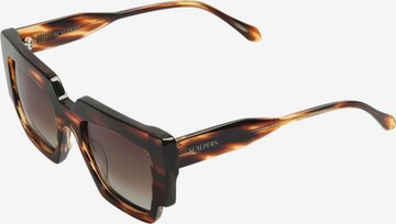 Lunettes de soleil Scalpers en marron : devant