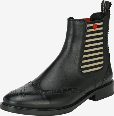 Crickit Chelsea Boots 'Toni' in creme / blutrot / schwarz, Produktansicht