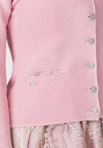 STOCKERPOINT Knitted costume cardigan 'Malou' in Pink