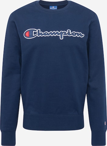 Champion Authentic Athletic Apparel Суичър в синьо: отпред