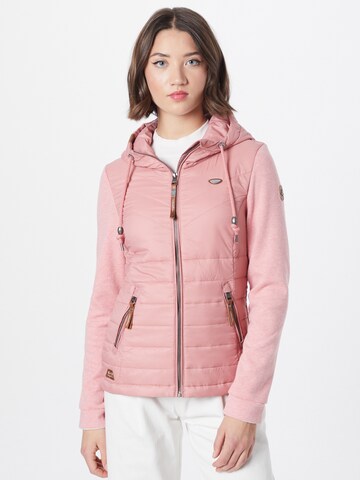 Ragwear Between-Season Jacket 'Lucinda' in Pink: front