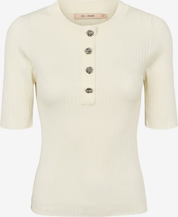 Pull-over ' 7493RDFFemec ' RUE de FEMME en blanc : devant