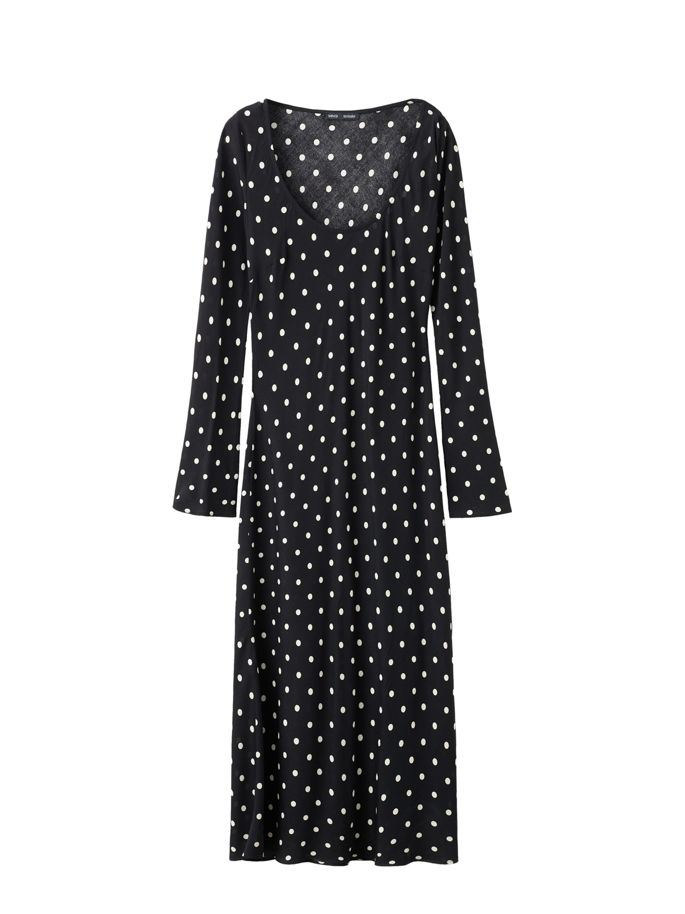 MANGO Kjole 'Alegru' i sort / hvid, Produktvisning
