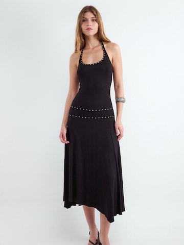 BALMOHK - Vestido em preto: frente