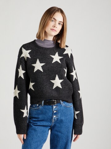 Pull-over Tommy Jeans en noir : devant