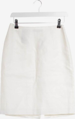 PRADA Skirt in XXS in White: front