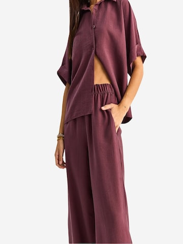 Completo pantalone di Bianco Lucci in lilla