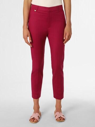 Lauren Ralph Lauren Pleated Pants in Red: front