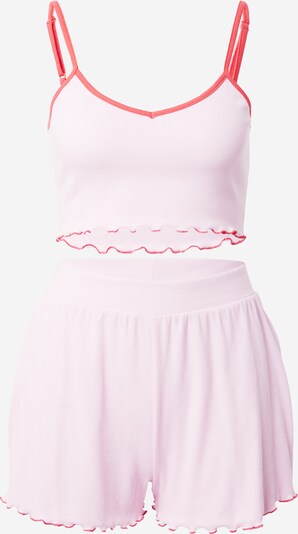 florence by mills exclusive for ABOUT YOU Pijama de pantalón corto 'Sunny Hunny' en rosa / melón, Vista del producto