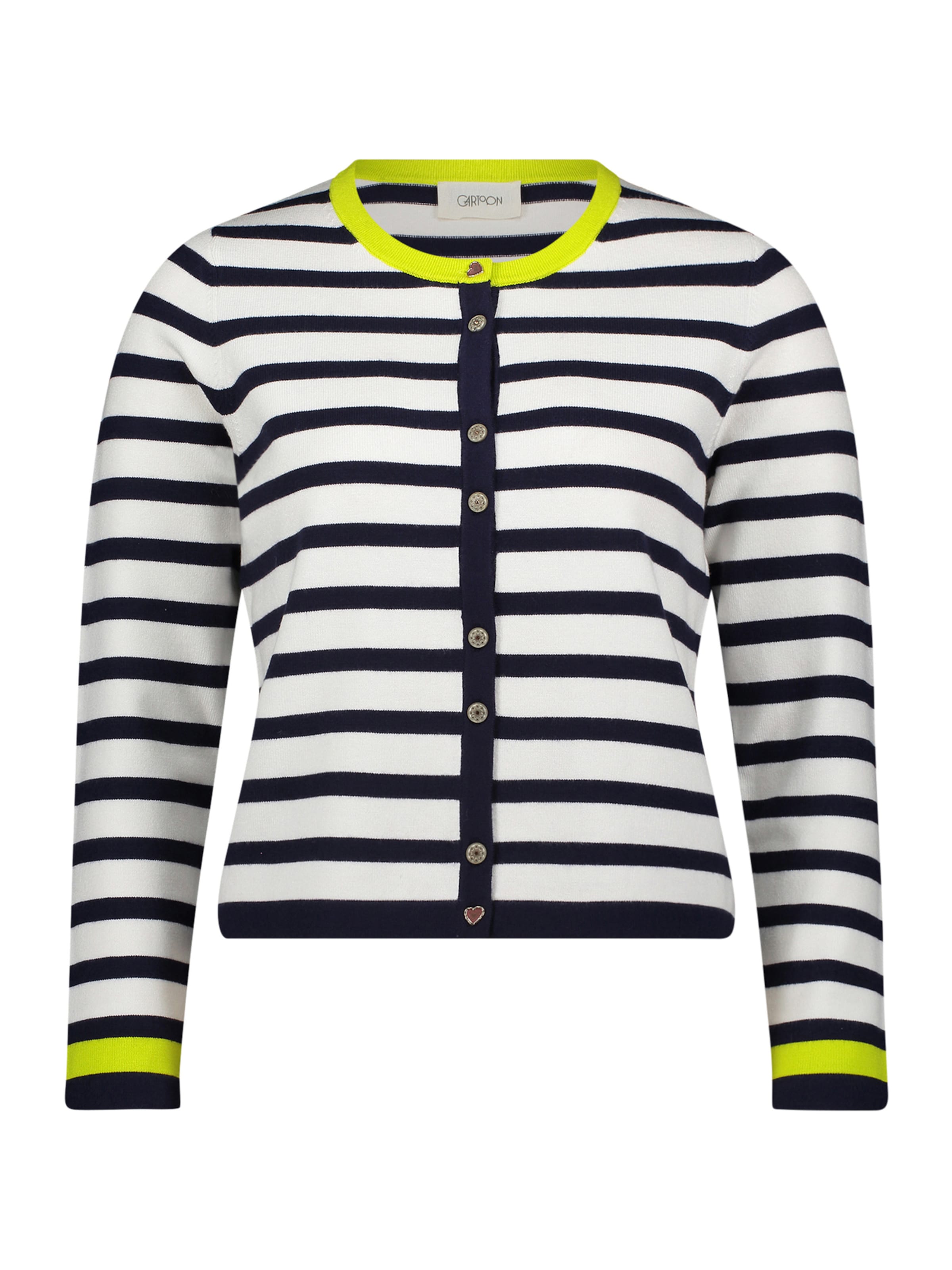 Cartoon - Cárdigan en azul: frente