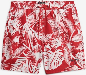 Superdry Board Shorts in White: front