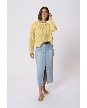 Pull-over 'KASolar' Kaffe en jaune : devant