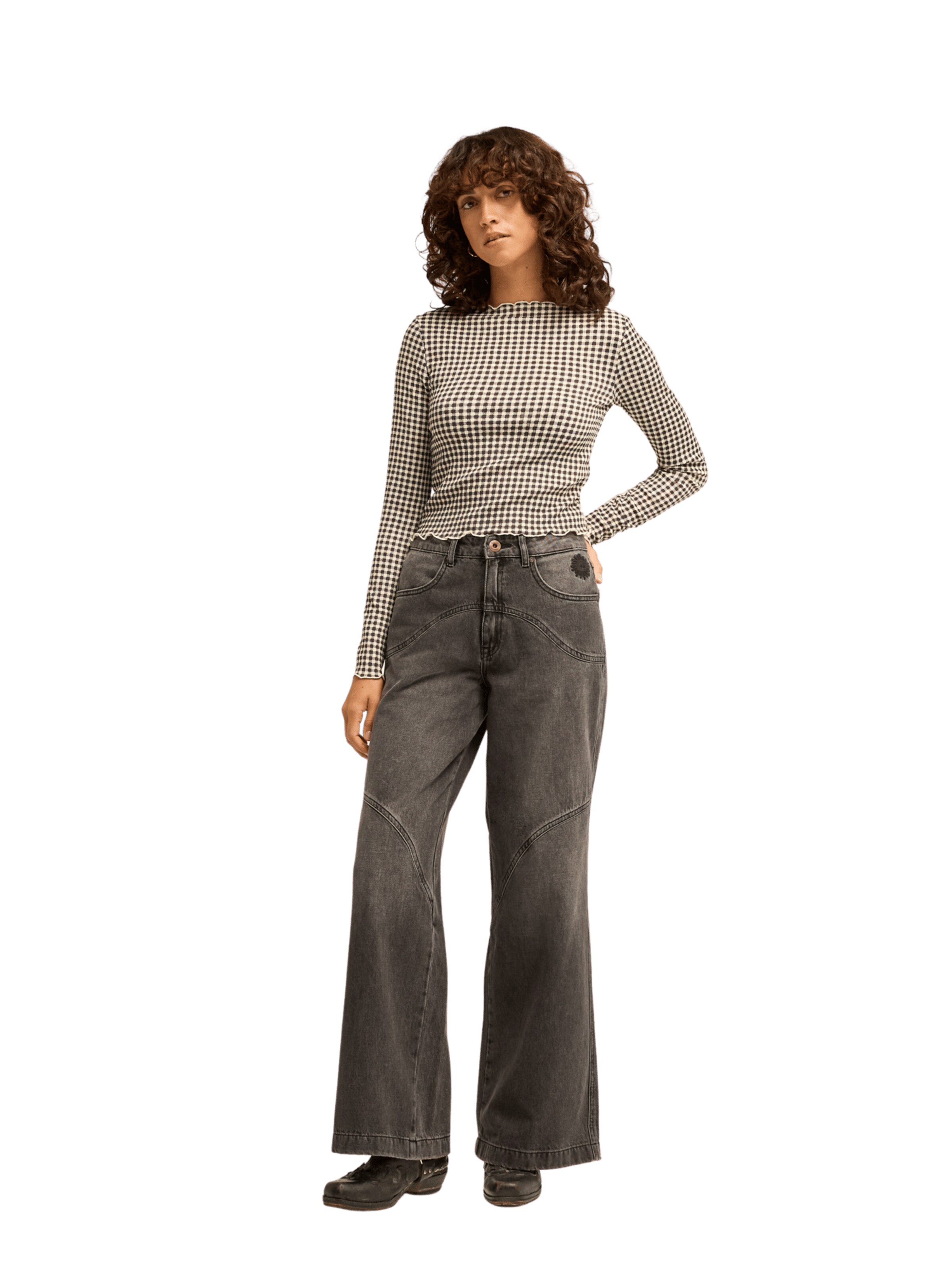 BILLABONG Wide Leg Jeans 'Riva' in Grau