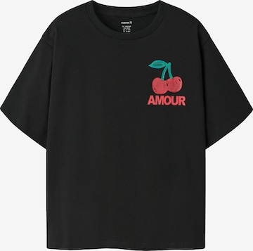 NAME IT - Camiseta 'NKFLEAIH' en negro: frente