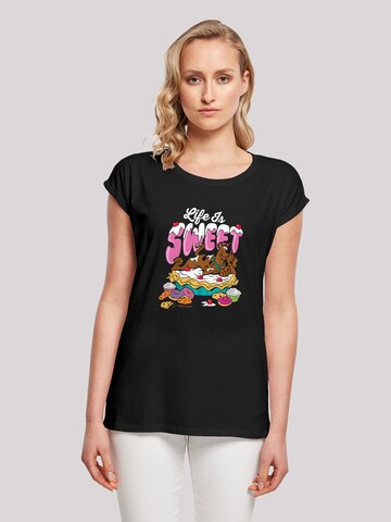 T-shirt 'Life Is Sweet' F4NT4STIC en noir : devant