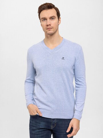 Daniel Hills - Jersey en azul: frente