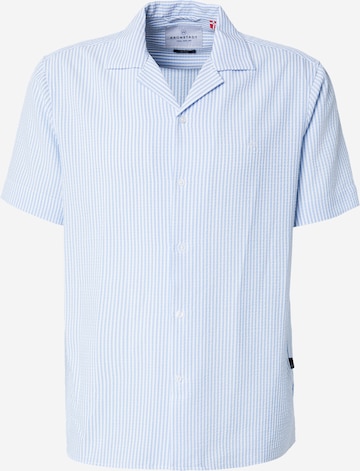 Kronstadt Comfort Fit Skjorta 'Montes' i blå: framsida