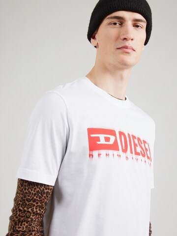 DIESEL Футболка 'T-ADJUST-Q7' в Белый