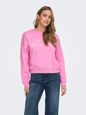 ONLY Sweatshirt in Pink: Vorderseite